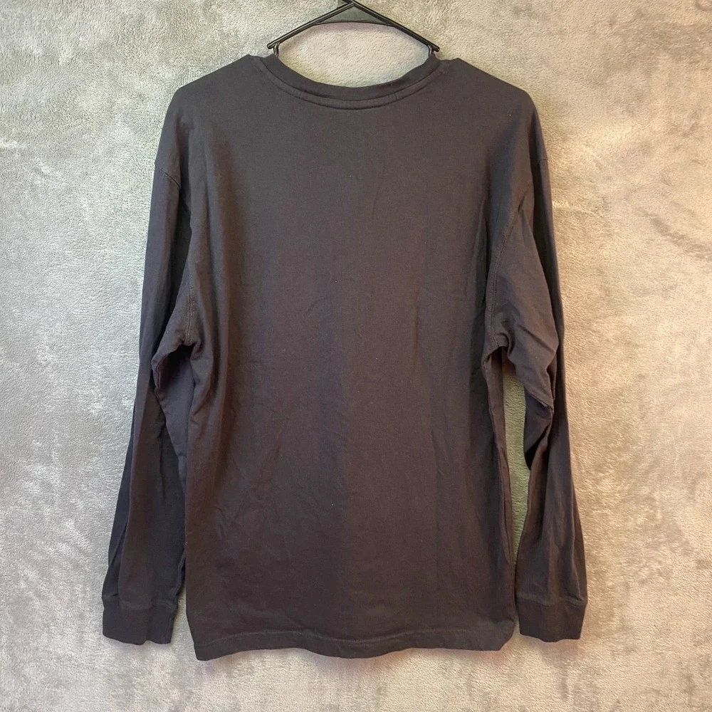 Red Head Brand Co Long Sleeve Henley Shirt Size M Brown Pocket